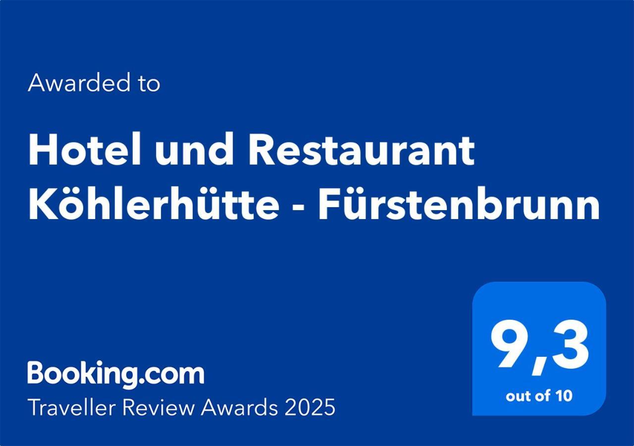 Hotel Und Restaurant Koehlerhuette - Fuerstenbrunn Beierfeld Zewnętrze zdjęcie